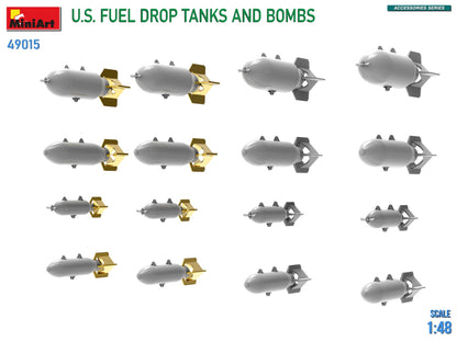 MiniArt 1/48 Military - US Fuel Drop Tanks and Bombs - 49015