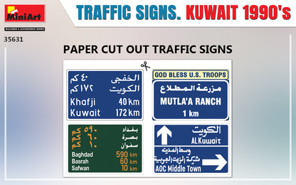 MiniArt 1/35 Accessories - Traffic Signs Kuwait 1990's - 35631