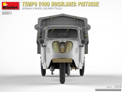 MiniArt 1/35 Military - Tempo E400 Hochlader Pritsche 3 Wheeler - 35371