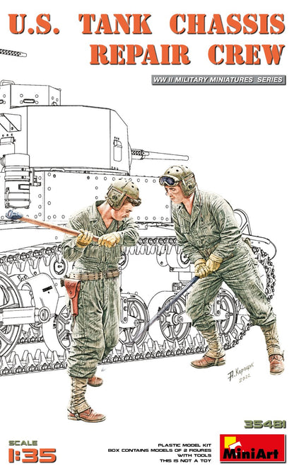 MiniArt US Tank Chassis Repair Crew - 35481 box art