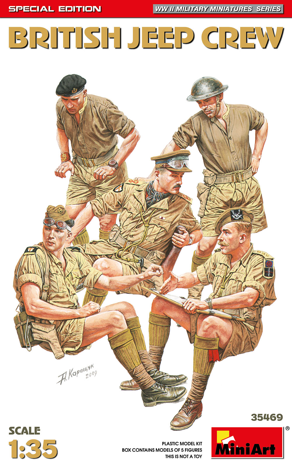 MiniArt British Jeep Crew (35051) Special Edition - 35469 box art