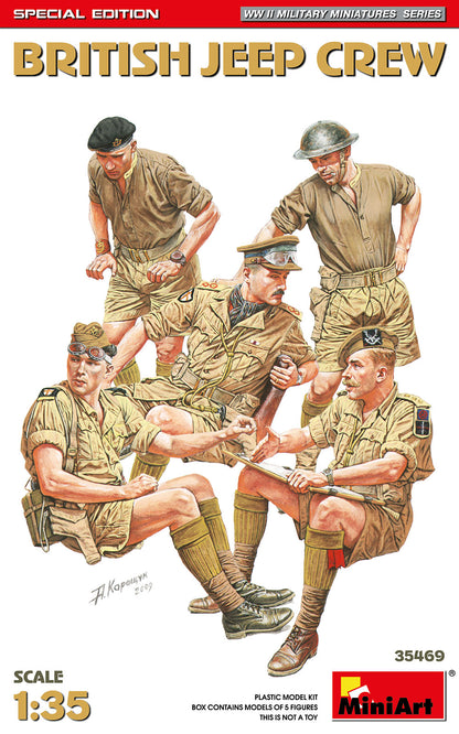 MiniArt British Jeep Crew (35051) Special Edition - 35469 box art