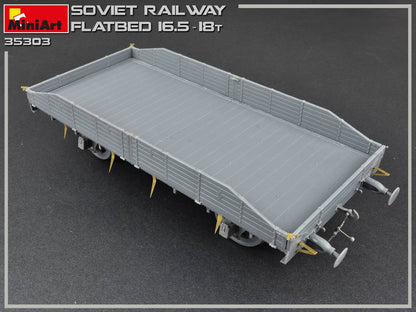MiniArt 1/35 Accessories - Soviet Railway Flatbed 16.5-18t - 35303