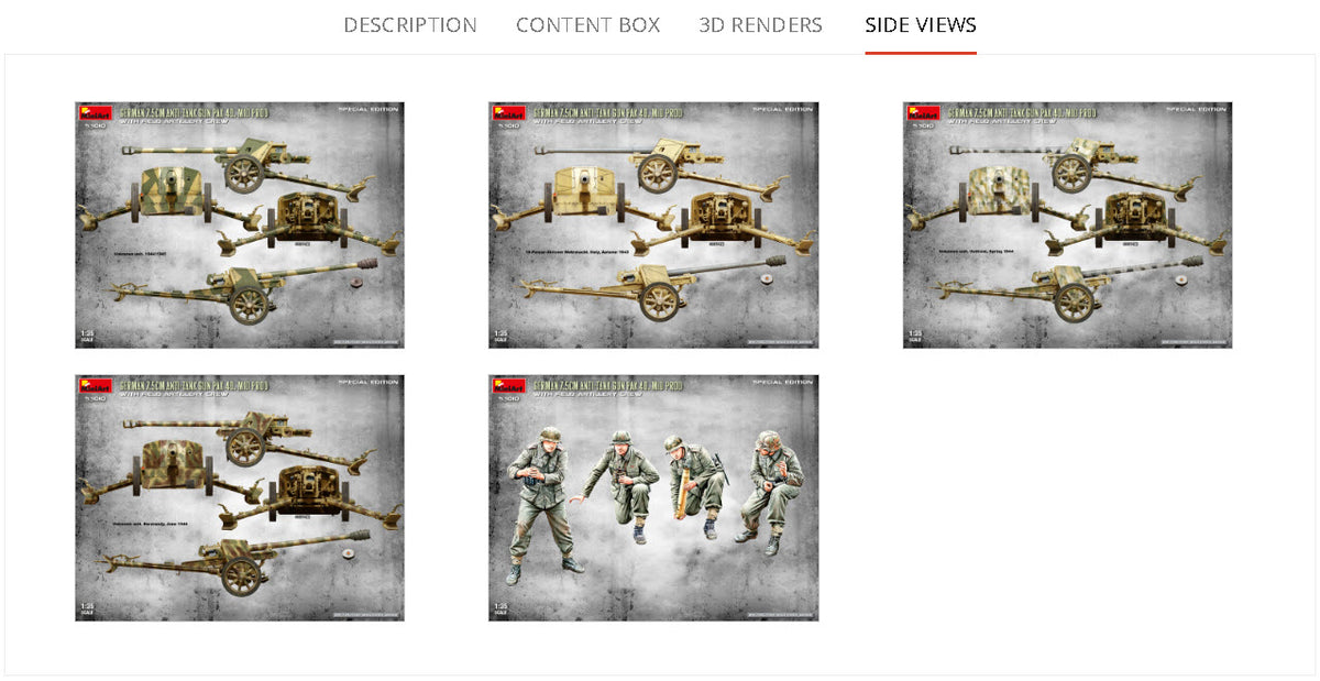 MiniArt 1/35 Military - German 7.5 PaK 40 Mid w/ Artillery Crew Ltd - 53010