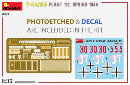 MiniArt 1/35 Military - T-34-85 Plant 112. Spring 1944 - 35379