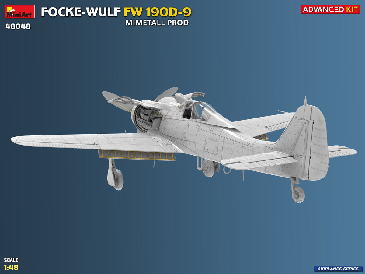 MiniArt 1/48 Aircraft - Focke-Wulf Fw 190D-9 Mimetall Prod, Adv Kit - 48048