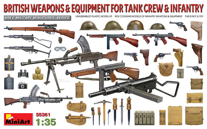 MiniArt British Weapons for Tank crew and Infantry - 35361 box art