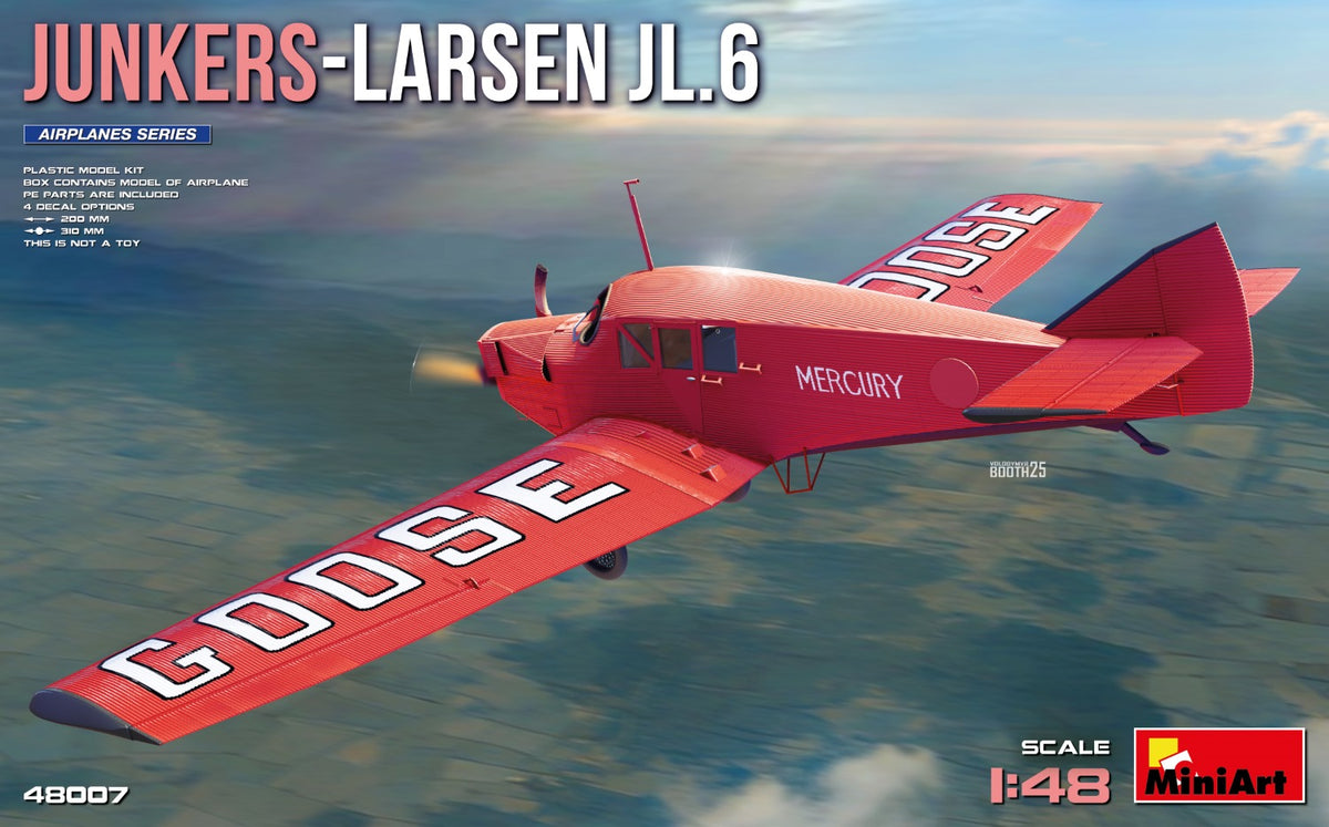MiniArt Junkers-Larsen JL.6 - 48007 box art