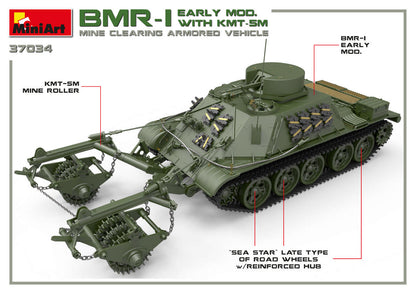 MiniArt 1/35 Military - BMR-1 Early Mod. with KMT-5M Roller - 37034