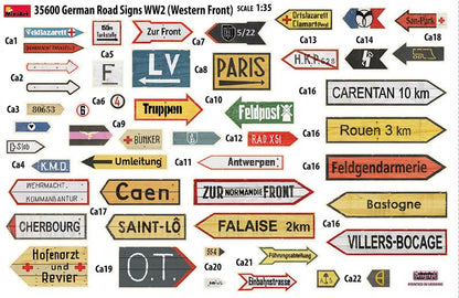 MiniArt 1/35 Military - German Road Signs WWII (France 1944) - 35600