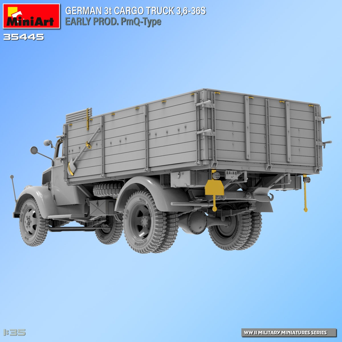 MiniArt 1/35 Military - 3t Cargo Truck 3,6-36S Early Prod PmQ-Type - 35445