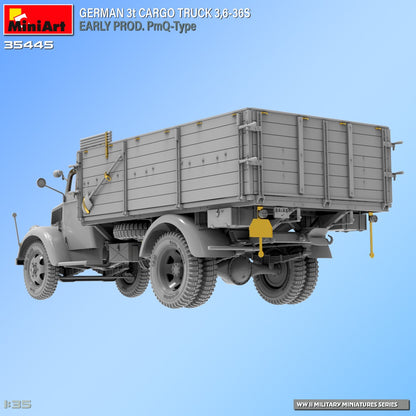 MiniArt 1/35 Military - 3t Cargo Truck 3,6-36S Early Prod PmQ-Type - 35445