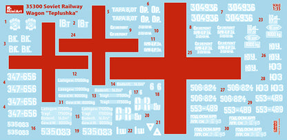 MiniArt 1/35 Accessories - Soviet Railway Wagon 'Teplushka' - 35300