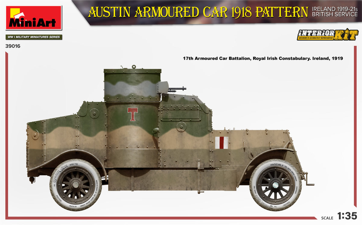MiniArt 1/35 Military - Austin Armored Car (Ireland 1919-21) - 39016