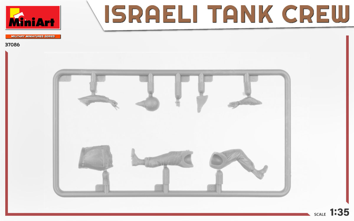 MiniArt 1/35 Military - Israeli Tank Crew, Yom Kippur War - 37086