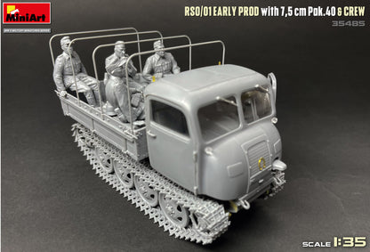 MiniArt 1/35 Military - RSO/01 Early Prod, w/ 7.5cm Pak 40 & Crew - 35485