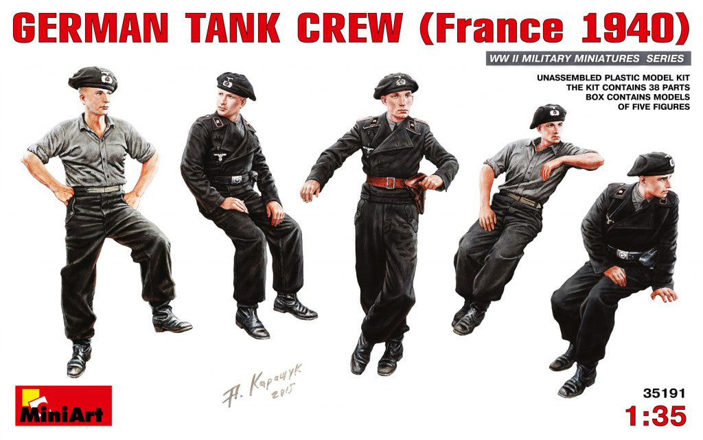 MiniArt German Tank Crew (France 1940) - 35191 box art