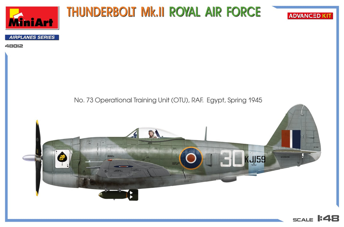 MiniArt 1/48 Aircraft - Thunderbolt Mk. II Royal Air Force, (Advanced) - 48012