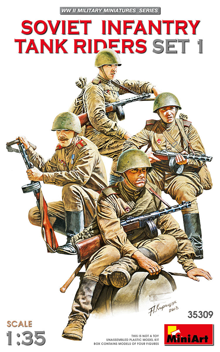 MiniArt Soviet Infantry Tank Riders Vol 1 - 35309 box art
