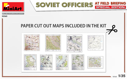 MiniArt 1/35 Military - Soviet Officers at Field Briefing - Special Ed - 35365