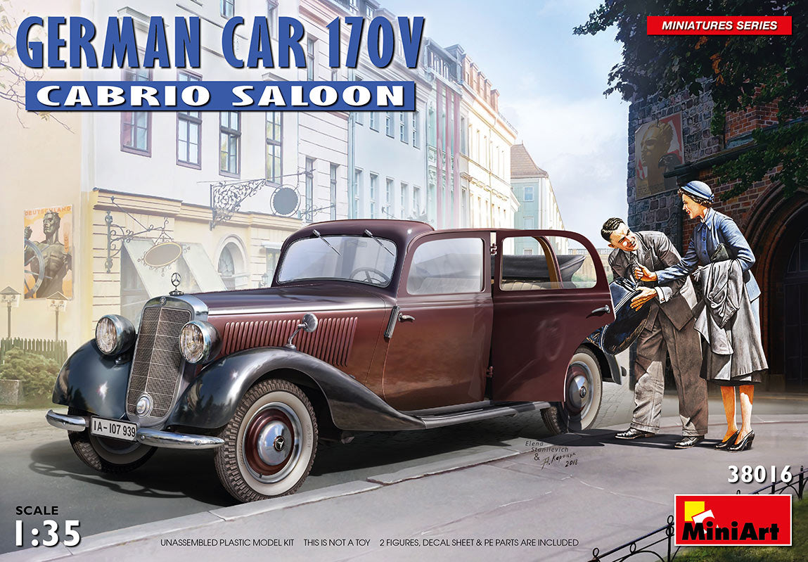 MiniArt German Car 170V Cabrio Saloon - 38016 box art