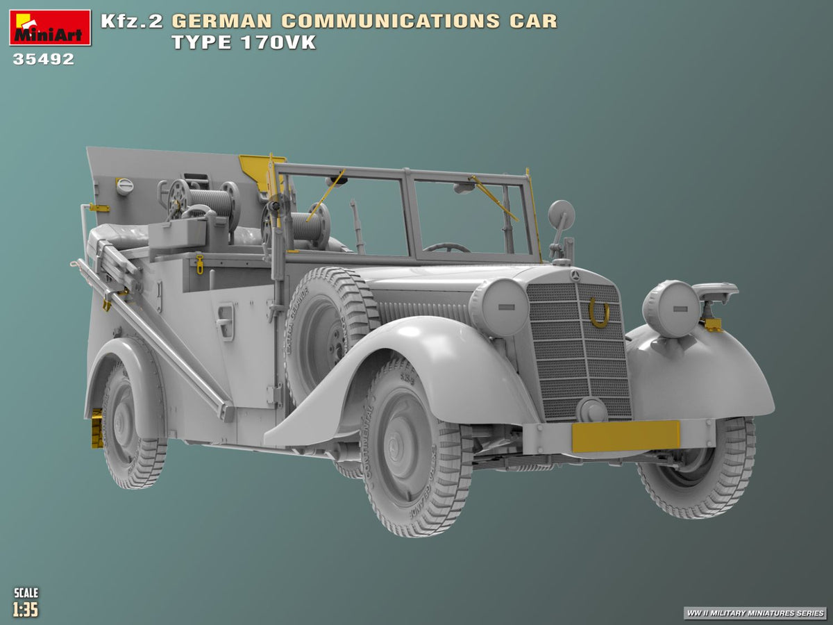 MiniArt 1/35 Military - Kfz.2 German Communications Car Type 170VK - 35492