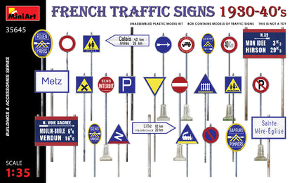 MiniArt Traffic Signs France 1930-40's - 35645 box art