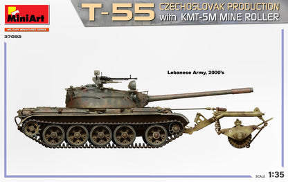 MiniArt 1/35 Military - T55 Czechoslovak w/KMT-5M - 37092