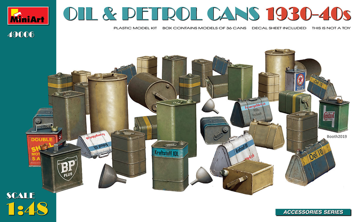 MiniArt Oil & Petrol Cans 1930-40's - 49006 box art
