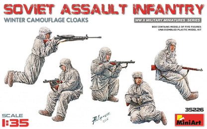 MiniArt Soviet Assault Infantry (Winter Cloaks) - 35226 box art
