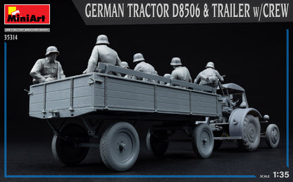 MiniArt 1/35 Military - German Tractor D8506 with Trailer & Crew - 35314