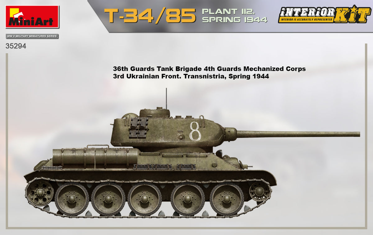 MiniArt 1/35 Military - T-34/85 Plant 112. Spring '44, Interior Kit - 35294