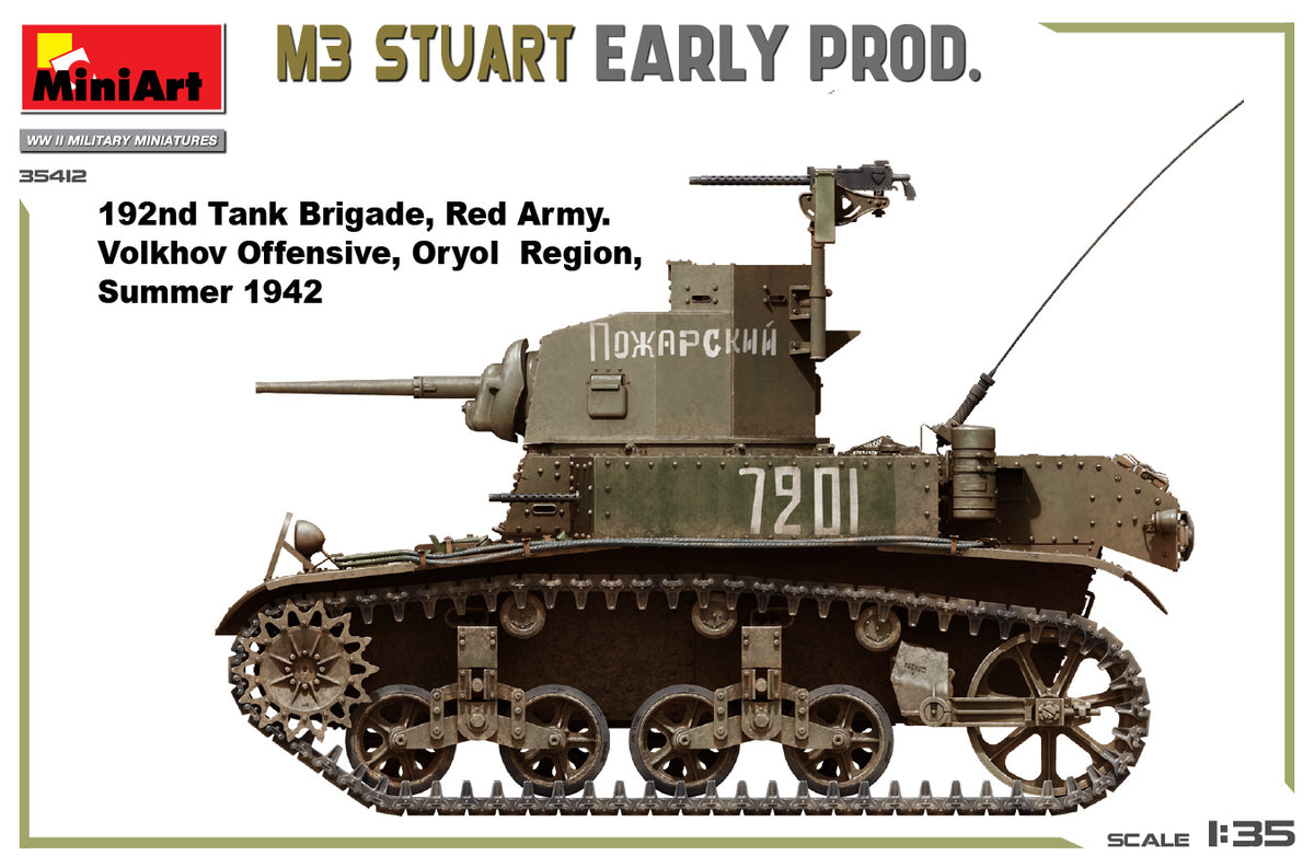MiniArt 1/35 Military - M3 Stuart Early Prod - 35412