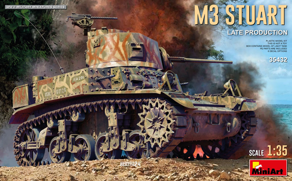 MiniArt M3 Stuart Light Tank, Late Prod - 35432 box art