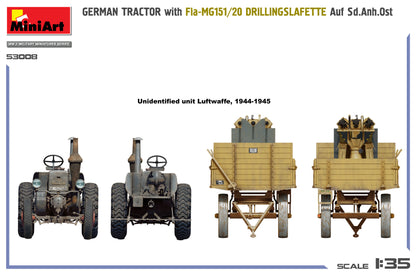 MiniArt 1/35 Military - Tractor w/ Fla- MG151/20 Drillingslafette - 53008