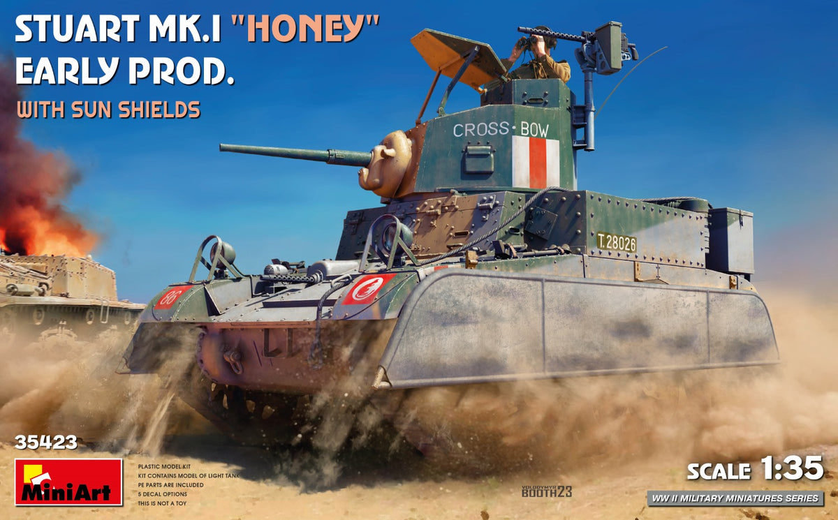 MiniArt Stuart Mk.I Honey,Early Prod w/ SunShield - 35423 box art