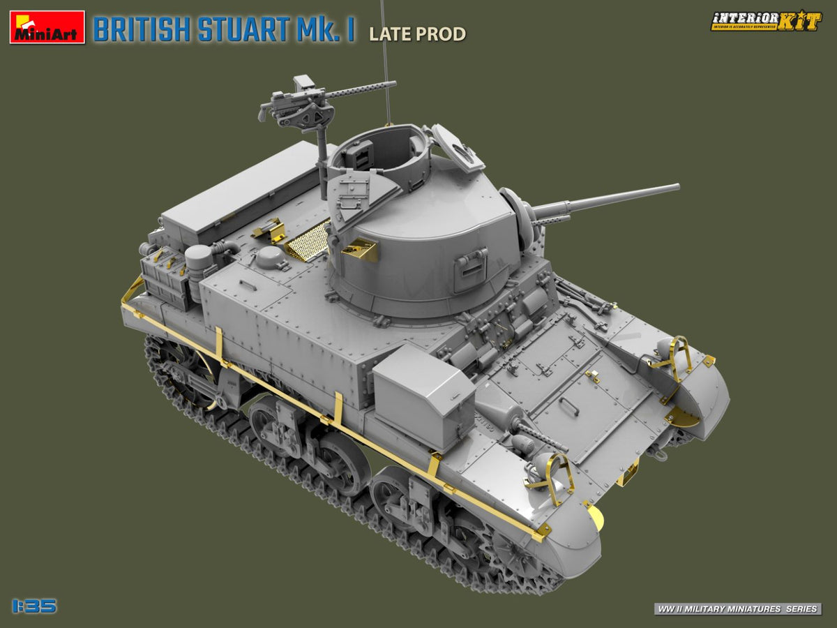 MiniArt 1/35 Military - M3 Stuart Mk I Late Prod (Interior Kit) - 35441