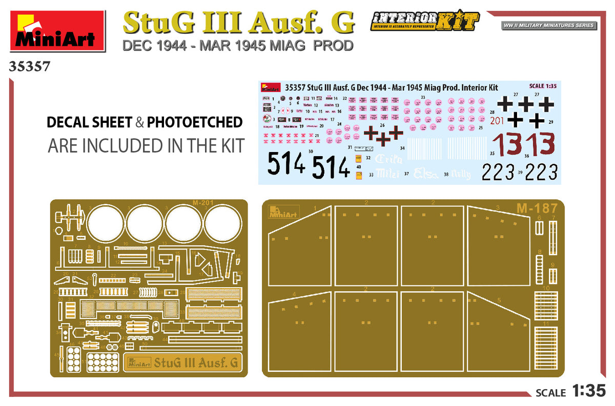 MiniArt 1/35 Military - StuG III Ausf G 1944-45, Miag Prod, Int Kit - 35357