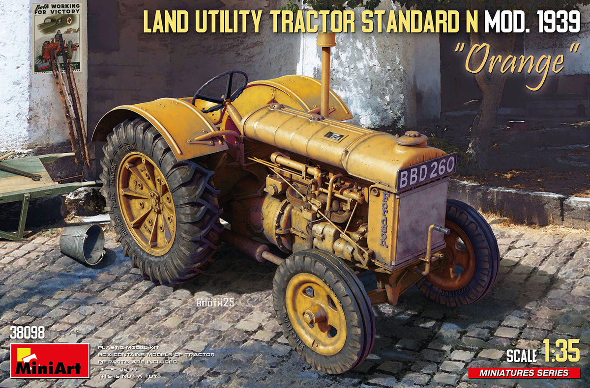 MiniArt Land Utility Tractor N Orange Mod 1939 - 38098 box art