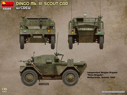MiniArt 1/35 Military - Dingo Mk III Scout Car w/ Crew - 53088