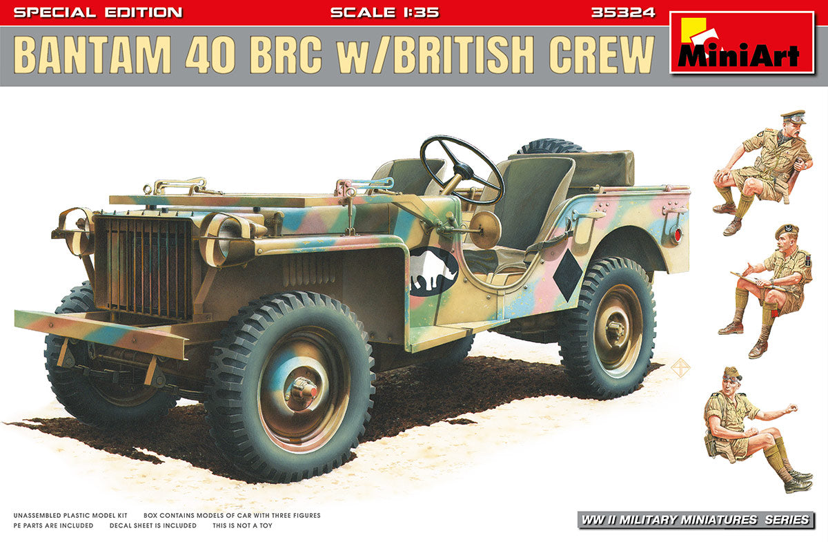 MiniArt Bantam 40 BRC W/ British Crew SPEC EDT - 35324 box art