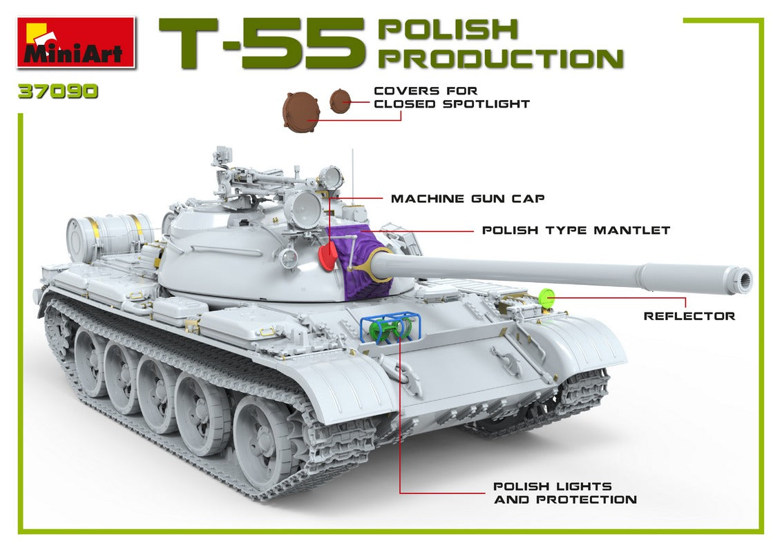 MiniArt 1/35 Military - T-55A Polish Production - 37090