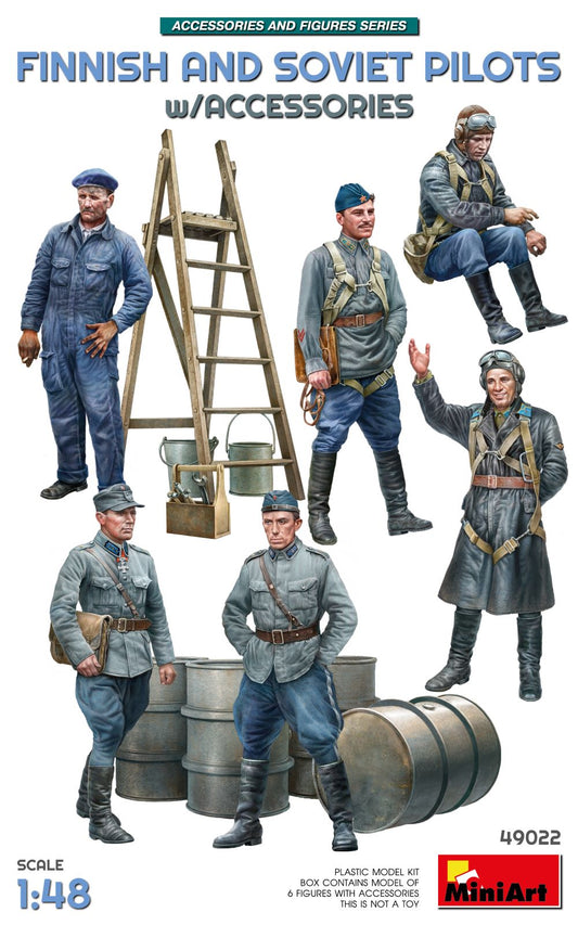 MiniArt Finnish and Soviet Pilots - 49022 box art