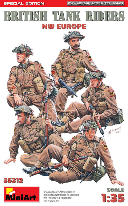 MiniArt British Tank Riders (NW Europe) Spec Edit - 35312 box art