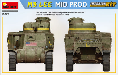 MiniArt 1/35 Military - M3 Lee Mid Prod. Interior Kit - 35209
