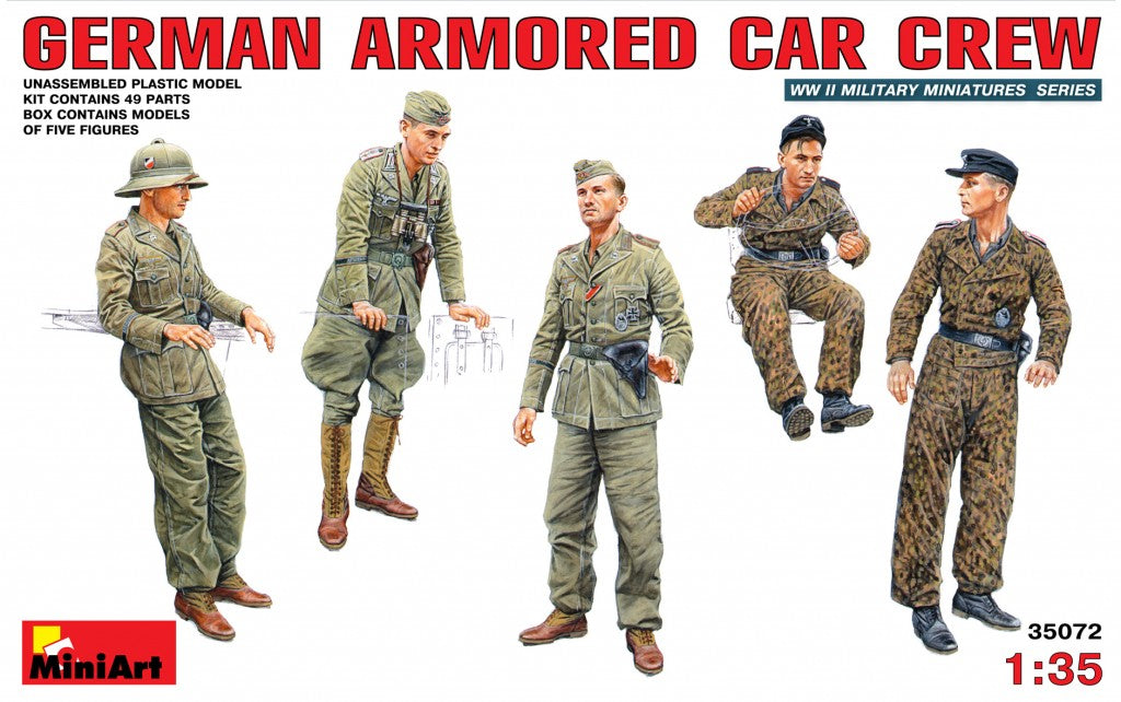MiniArt German Armoured Car Crew - 35072 box art