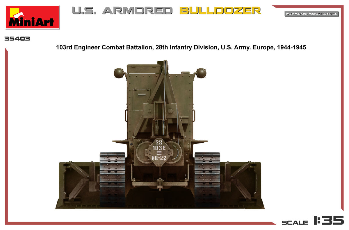 MiniArt 1/35 Military - U.S. Armored Bulldozer - 35403
