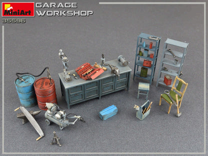 MiniArt 1/35 Accessories - Garage Workshop - 35596