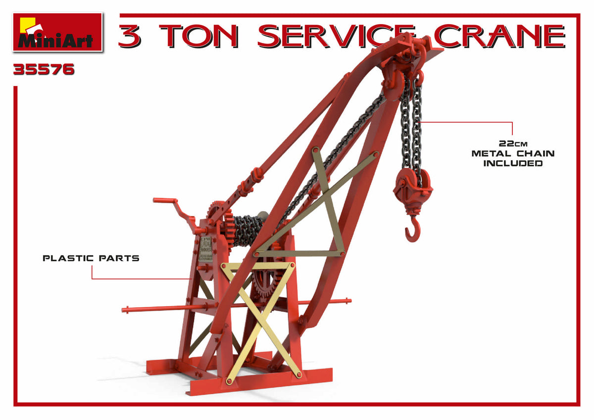 MiniArt 1/35 Military - 3 Ton Service Crane - 35576