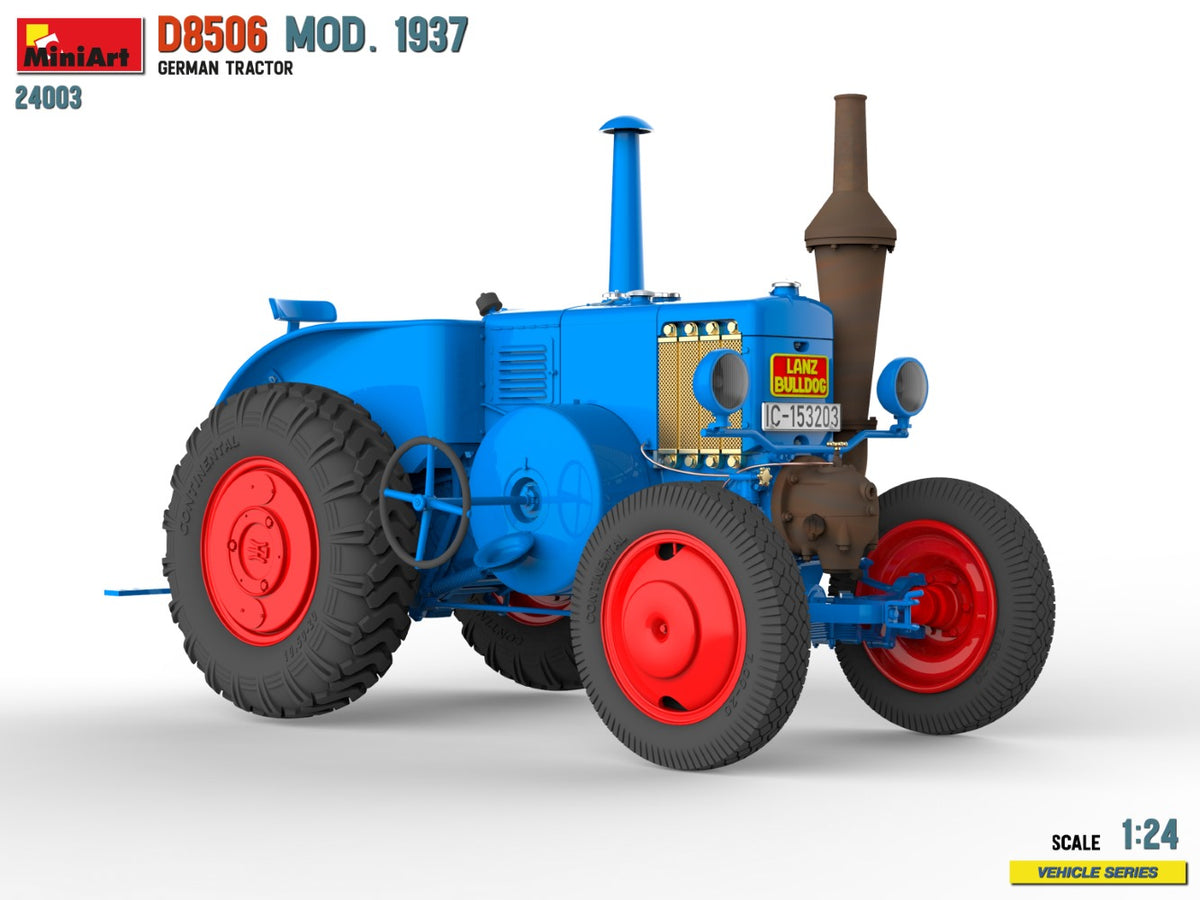MiniArt 1/24 Vehicles - German D8506 Mod 1937 Agricultural Tractor - 24003
